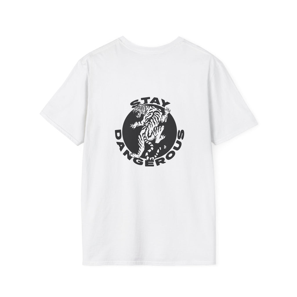 Stay Dangerous White Tiger - SwitchKick Combat Tee