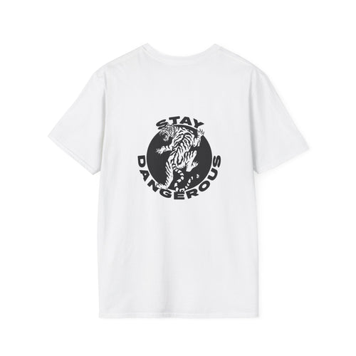 Stay Dangerous White Tiger - SwitchKick Combat Tee